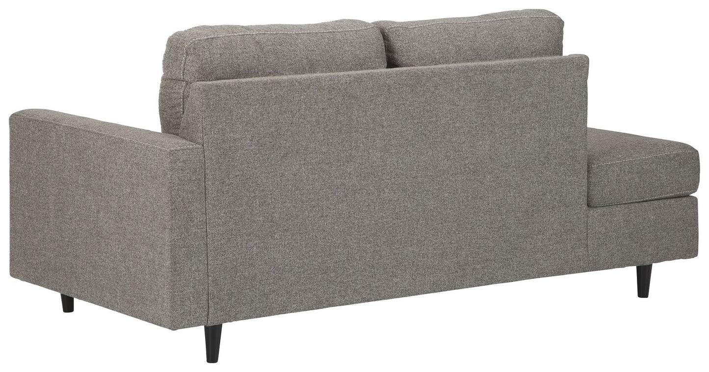 Lyman - Graphite - RAF Corner Chaise - Hornell Furniture Outlet