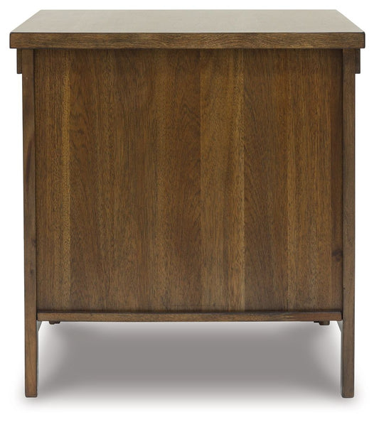 Moriville - Grayish Brown - Rectangular End Table - Hornell Furniture Outlet