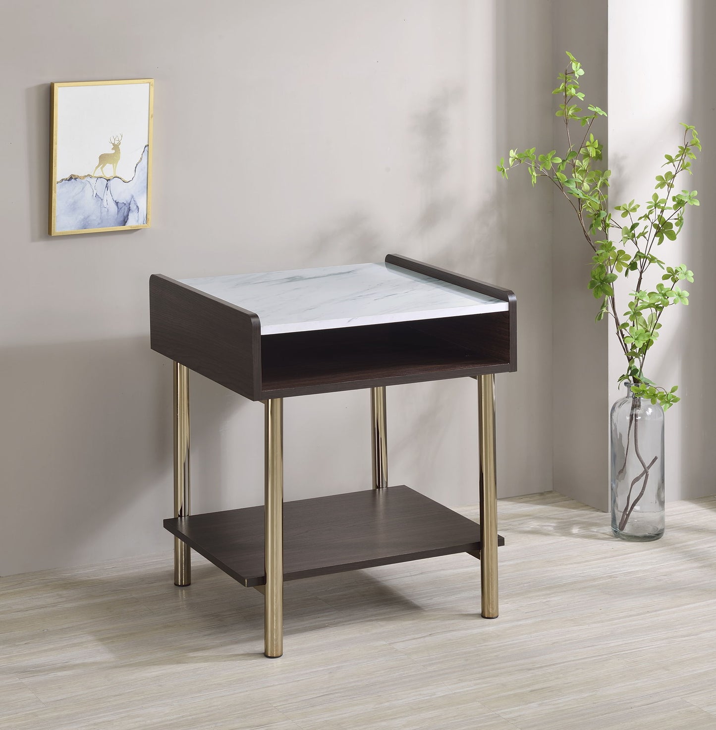 Carrie - End Table - Brown - Hornell Furniture Outlet
