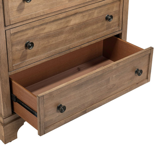 Haven Hills - 5 Drawer Chest - Camel Beige - Hornell Furniture Outlet