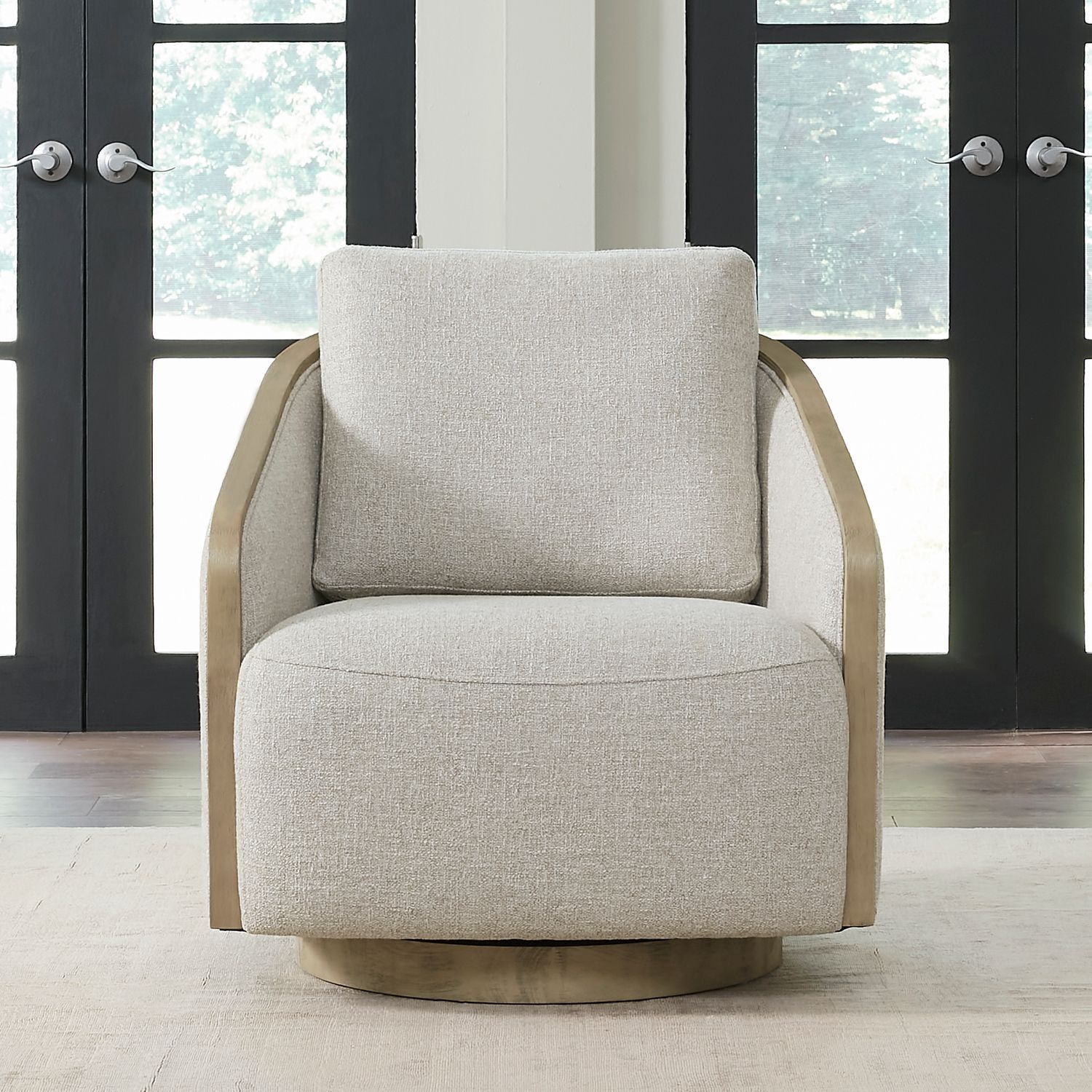 Nora - Upholstered Swivel Accent Chair - Hornell Furniture Outlet