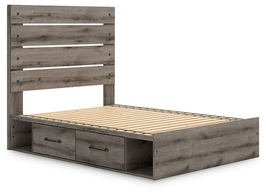 Graystorm - Panel Bed With Storage - Hornell Furniture Outlet