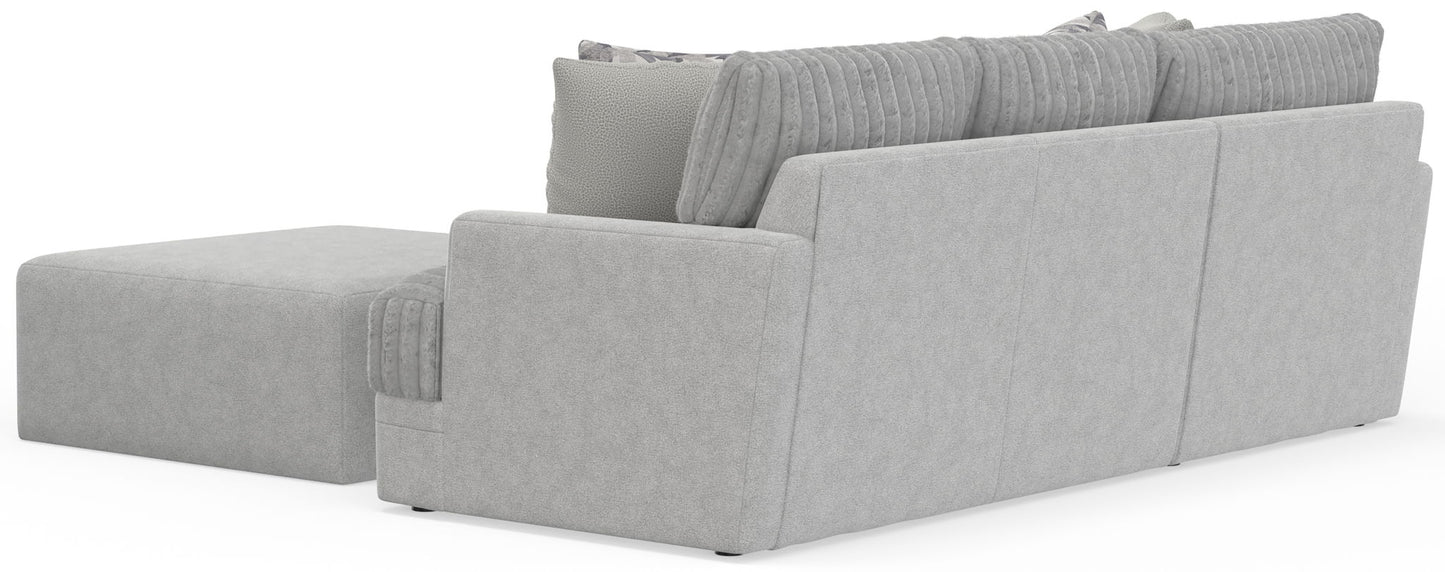 Titan - Sectional With Comfort Coil Seating, Cocktail Ottoman And Accent Pillows Included - Hornell Furniture Outlet