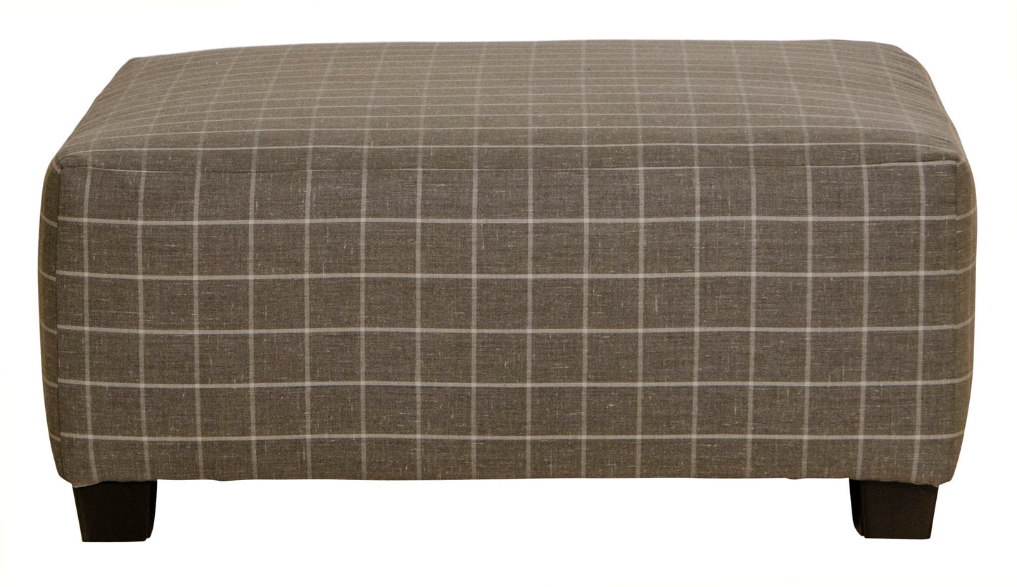 Lewiston - Cocktail Ottoman - Charcoal - Hornell Furniture Outlet