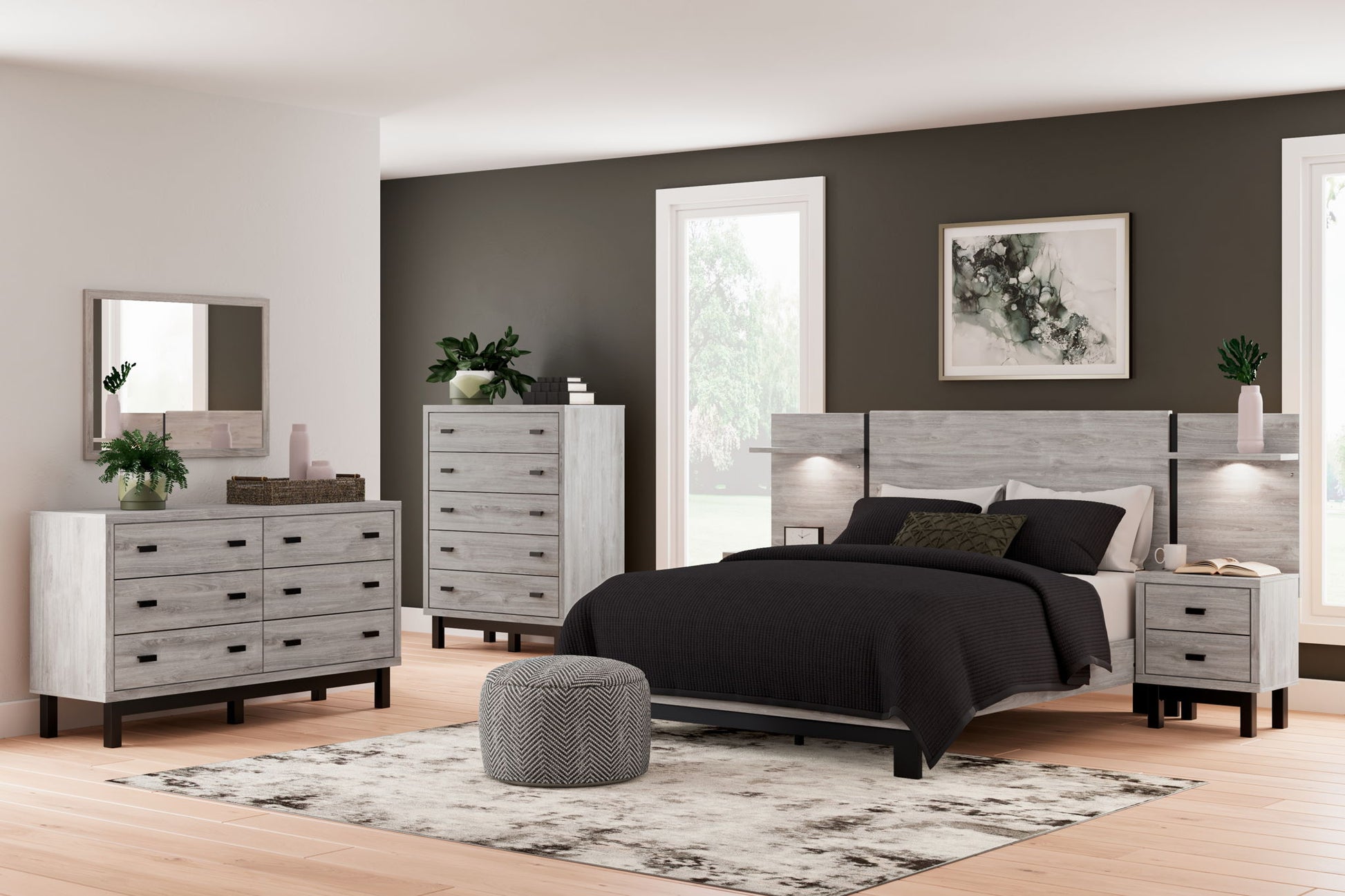 Vessalli - Panel Bedroom Set - Hornell Furniture Outlet