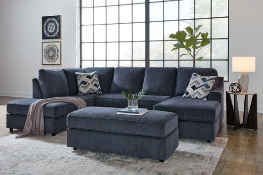 Albar Place - Sectional With Ottoman - Hornell Furniture Outlet