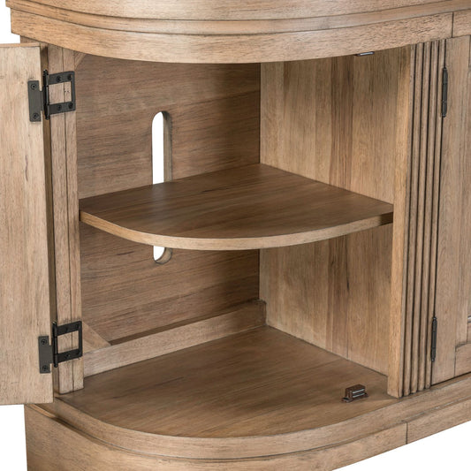 Haven Hills - 82'' TV Console - Camel Beige - Hornell Furniture Outlet