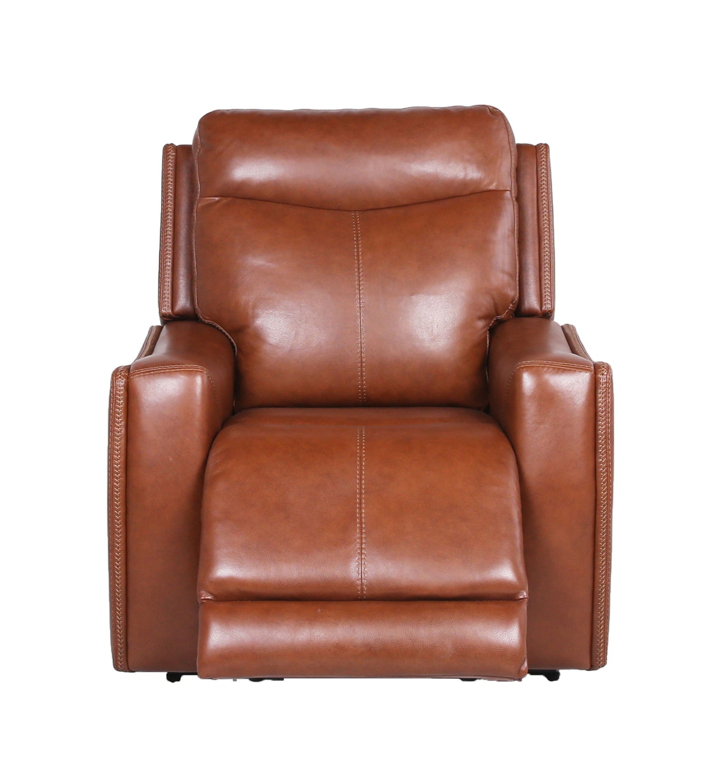 Natalia - Recliner Dual Power Coach - Dark Brown - Hornell Furniture Outlet