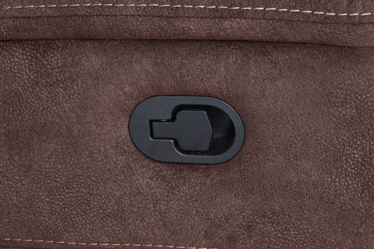 Pueblo - Manual Recliner Sofa - Dark Brown - Hornell Furniture Outlet