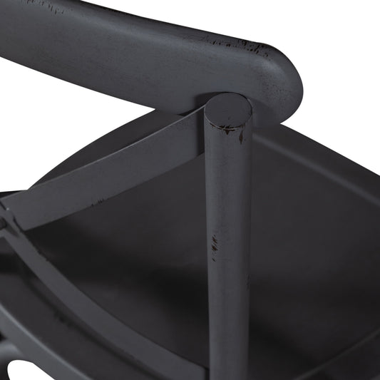 Vintage Series - X Back Counter Chair - Gray - Hornell Furniture Outlet