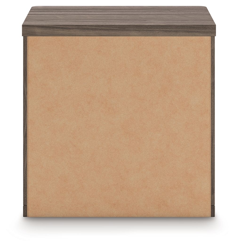 Kendanport - Brown / White - Two Drawer Night Stand - Hornell Furniture Outlet
