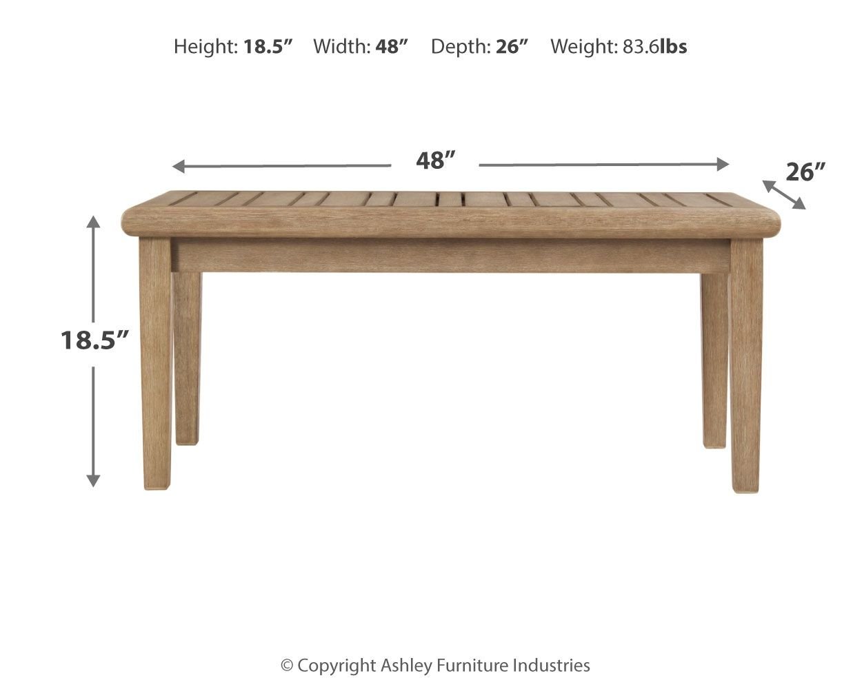 Gerianne - Brown - Rectangular Cocktail Table - Hornell Furniture Outlet