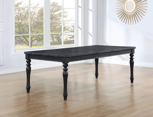 Odessa - Dining Table With Leaf - Black - Hornell Furniture Outlet