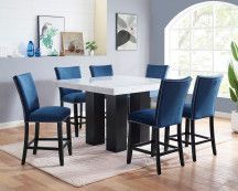 Camila - Square Counter Dining Set - White Top - Hornell Furniture Outlet