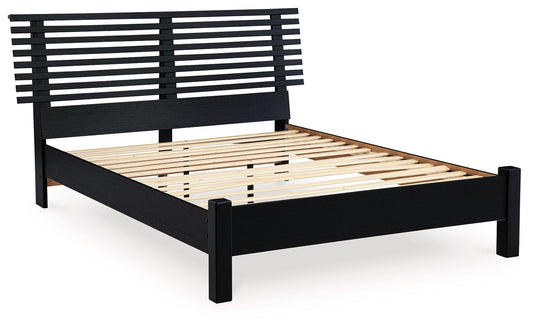 Danziar - Slat Panel Bed With Low Footboard - Hornell Furniture Outlet
