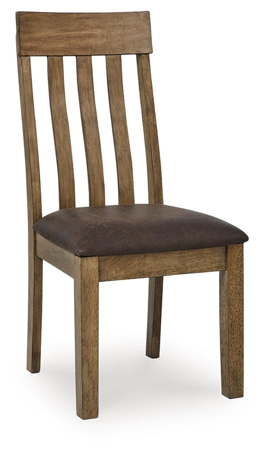 Urbinforte - Dining Upholstered Side Chair (Set of 2) - Light Brown - Hornell Furniture Outlet