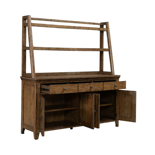 Carolina Park - Server & Hutch - Brown - Hornell Furniture Outlet