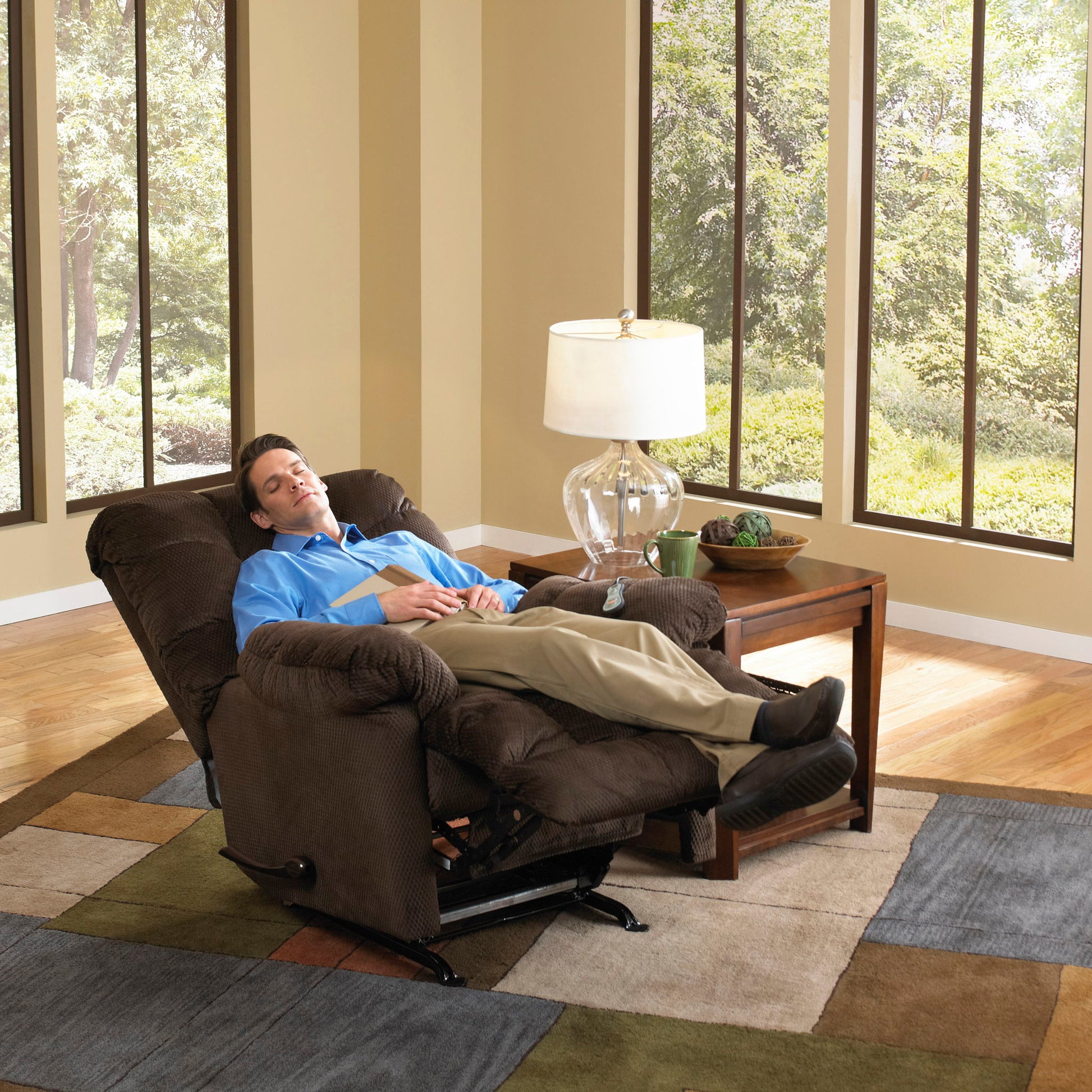Nettles - Chaise Rocker Reclining With Deluxe Heat/Massage - Hornell Furniture Outlet