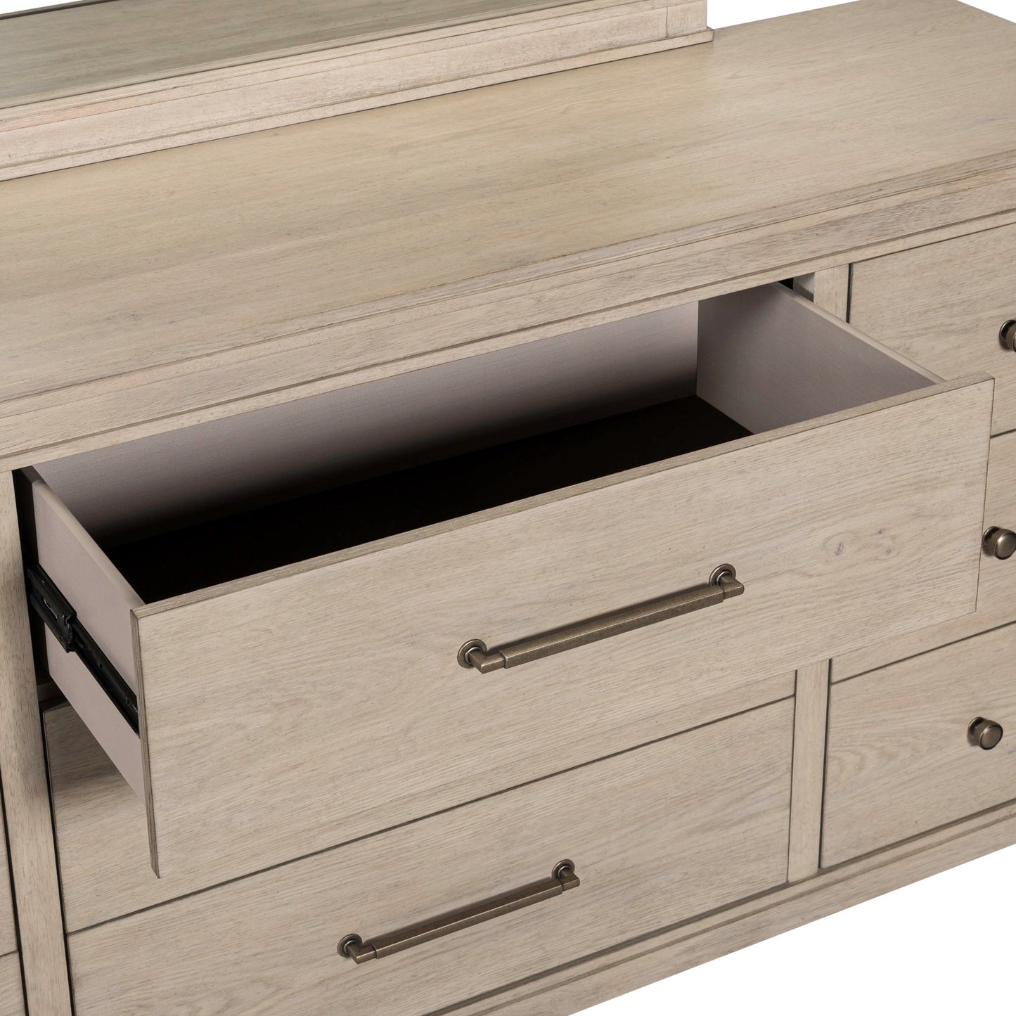 New Haven - Dresser & Mirror - White - Hornell Furniture Outlet