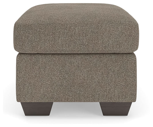 Triston - Peaks - Ottoman - Suede - Hornell Furniture Outlet