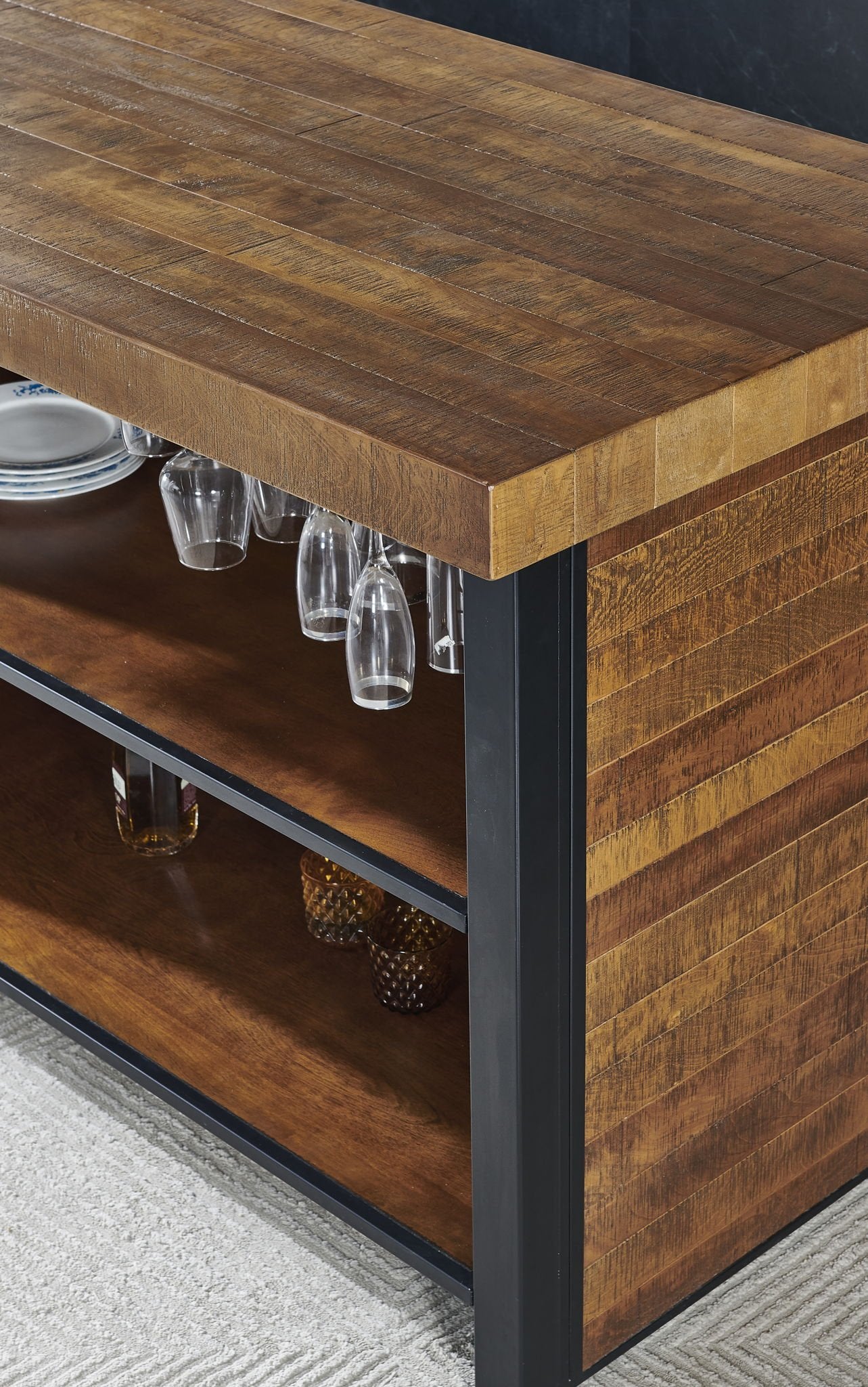 Tyler - 3 Piece Dining Set (Bar Table And Chairs) - Light Brown - Hornell Furniture Outlet