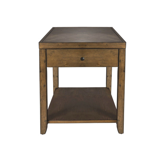 Mitchell - End Table - Dark Brown - Hornell Furniture Outlet