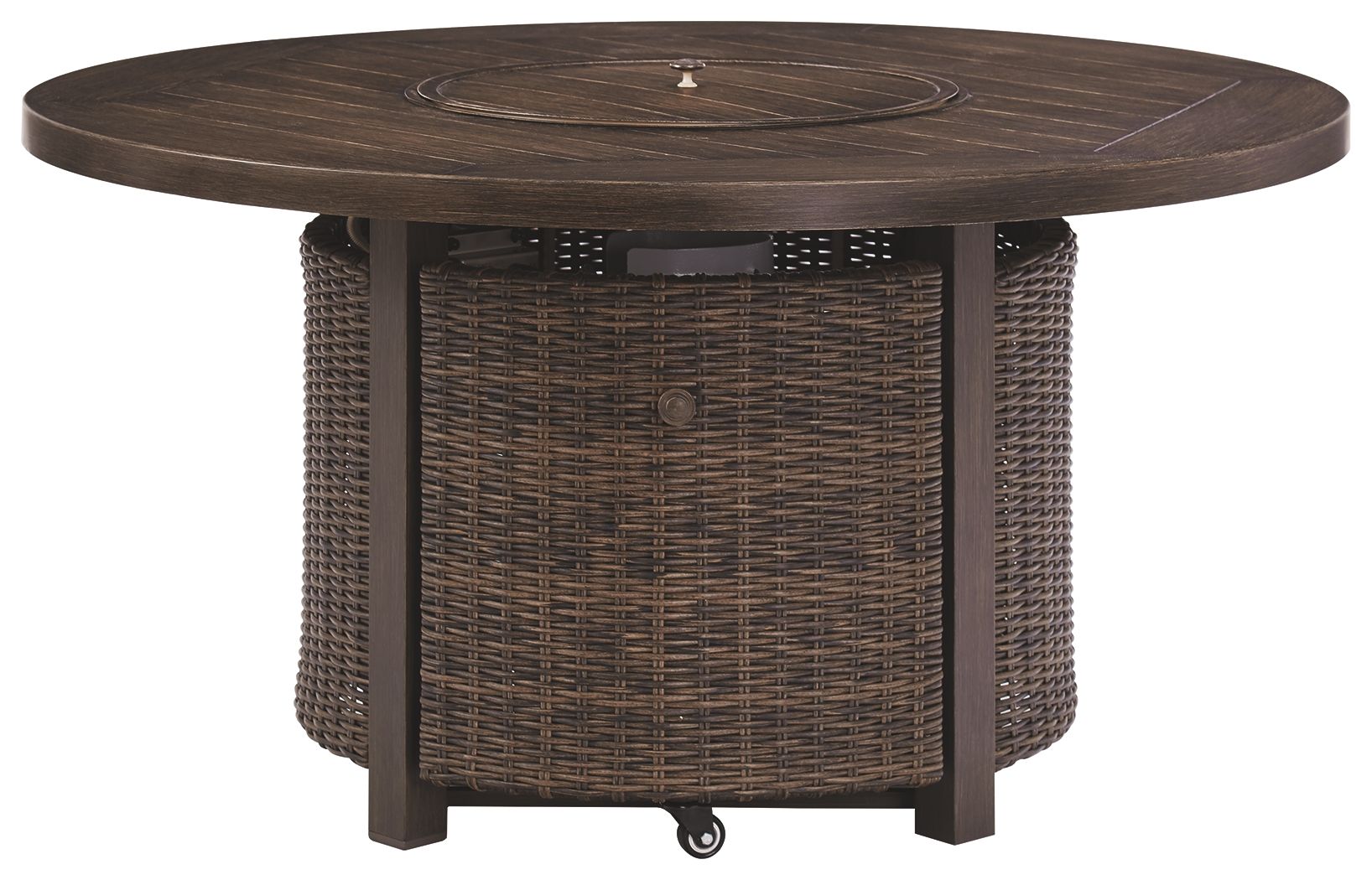 Paradise Trail - Medium Brown - Round Fire Pit Table - Hornell Furniture Outlet