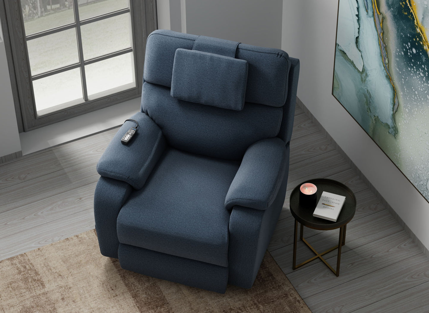Dreamtime - Power Headrest Power Lay Flat Recliner With CR3 Heat/Massage/Zero Gravity - Hornell Furniture Outlet