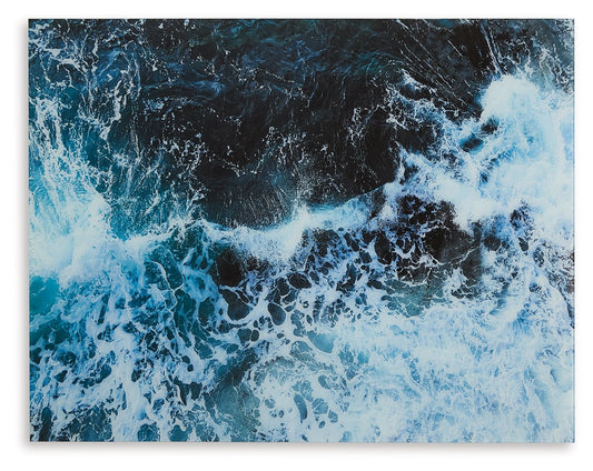 Clemick - Turquoise - Wall Art - Hornell Furniture Outlet