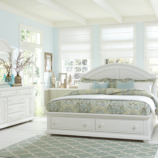 Summer House I - Storage Bed, Dresser & Mirror - Hornell Furniture Outlet