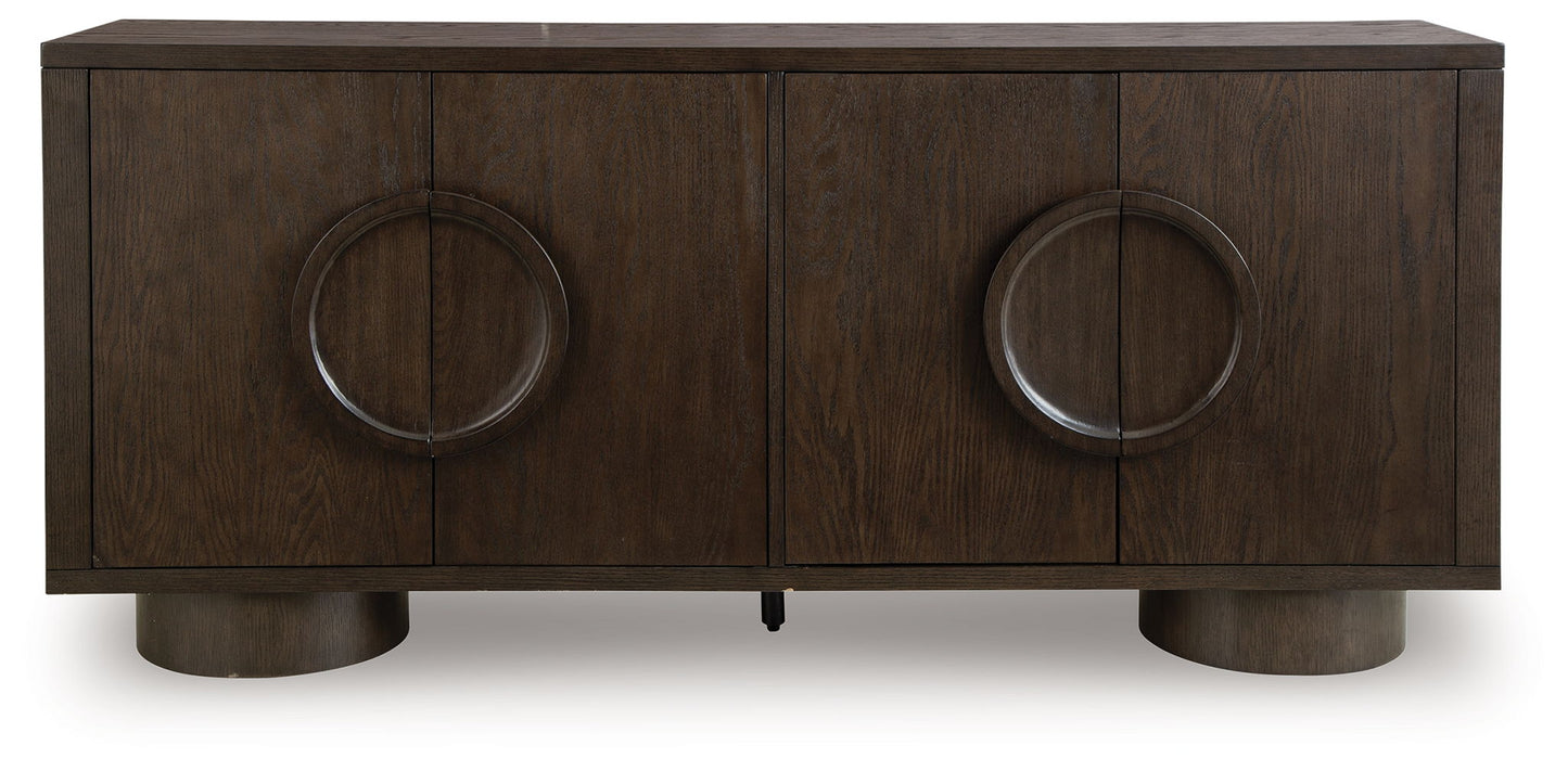 Veeda - Dark Brown - Accent Cabinet - Hornell Furniture Outlet