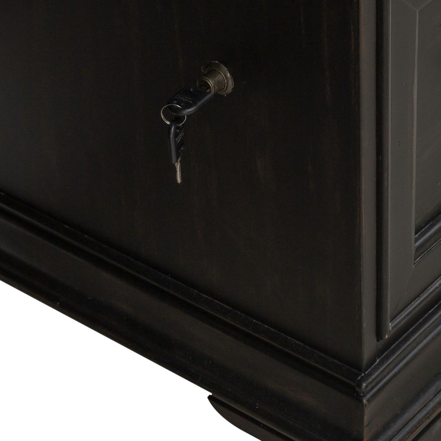 Meritage - Jr Executive Desk - Black - Hornell Furniture Outlet