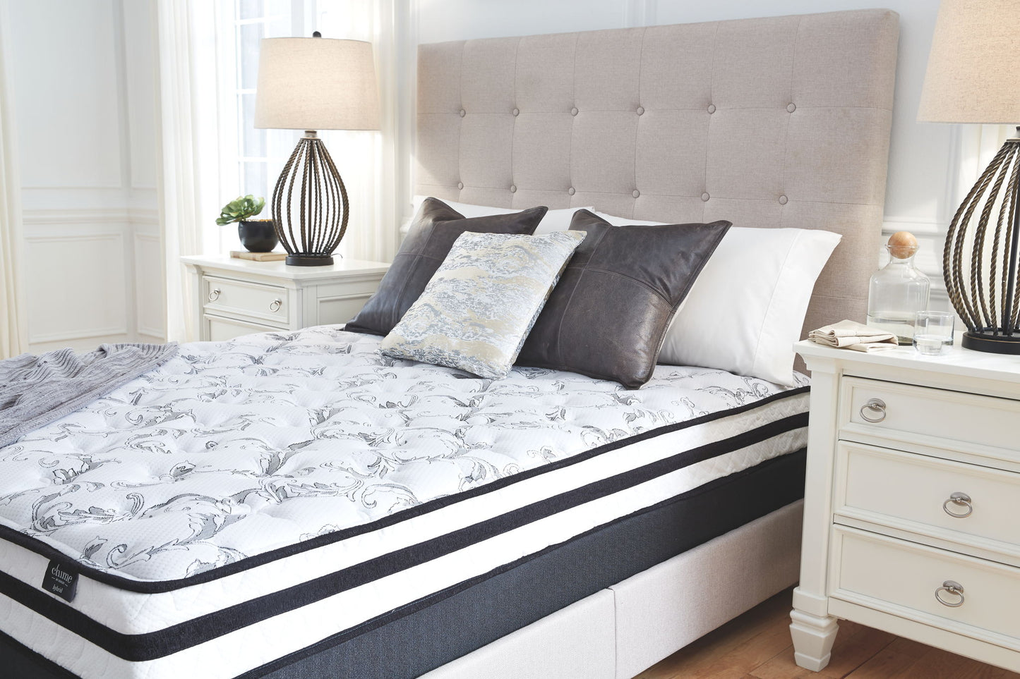 8 Inch Chime Innerspring - Firm Mattress - Hornell Furniture Outlet