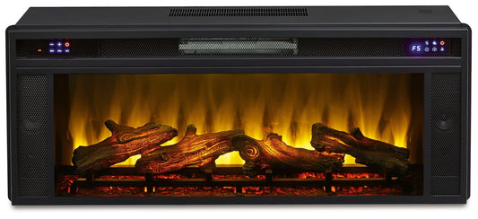 Entertainment Accessories - Black - Fireplace Insert - Rectangular - Hornell Furniture Outlet