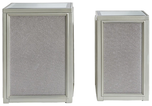 Traleena - Silver Finish - Nesting End Tables (Set of 2) - Hornell Furniture Outlet