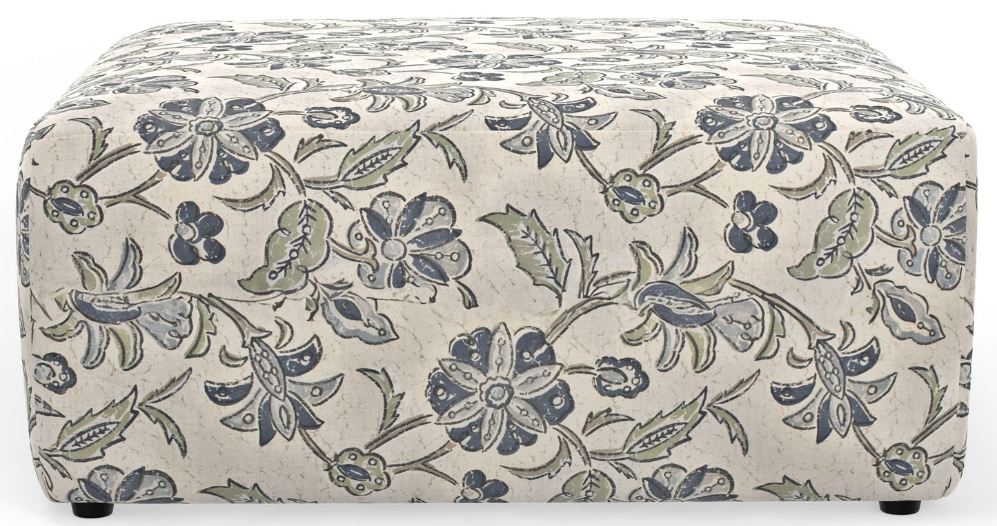 Stockbridge - Cocktail Ottoman - Denim - Hornell Furniture Outlet