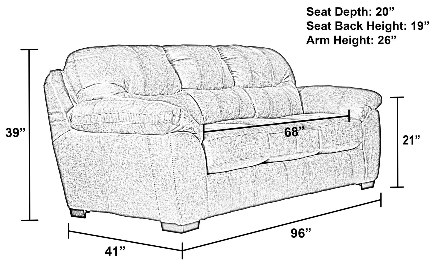 Grant - Sofa - Hornell Furniture Outlet