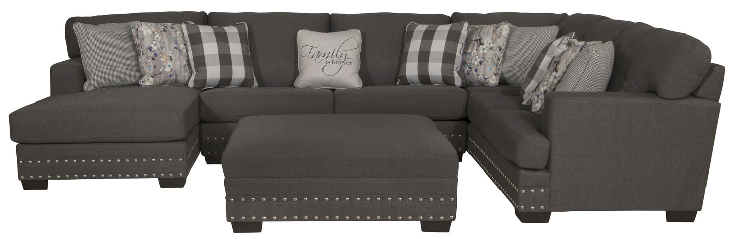 Crawford - Sectional With Cocktail Ottoman - Hornell Furniture Outlet