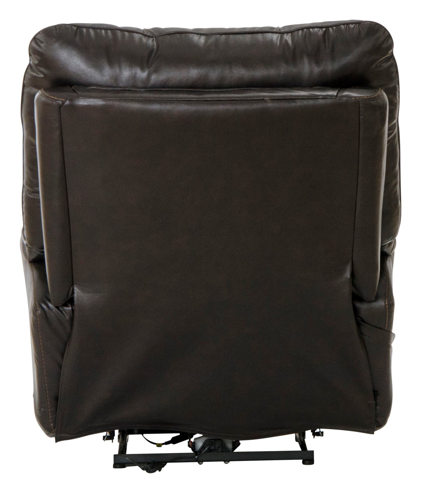 Naples - Power Lay Flat Recliner With Extended Ottoman - Chocolate - Hornell Furniture Outlet