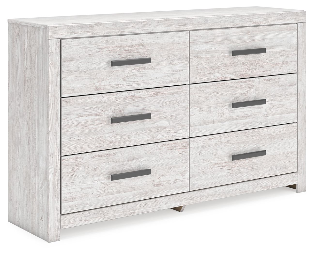 Cayboni - Whitewash - Six Drawer Dresser - Hornell Furniture Outlet