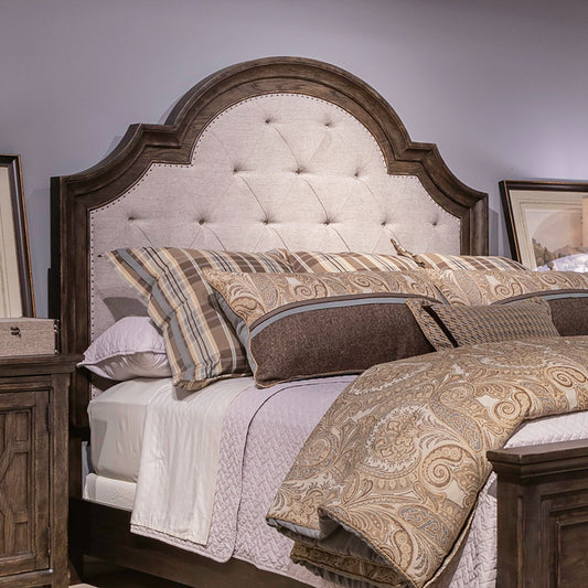 Paradise Valley - Upholstered Arched Panel Headboard - Hornell Furniture Outlet