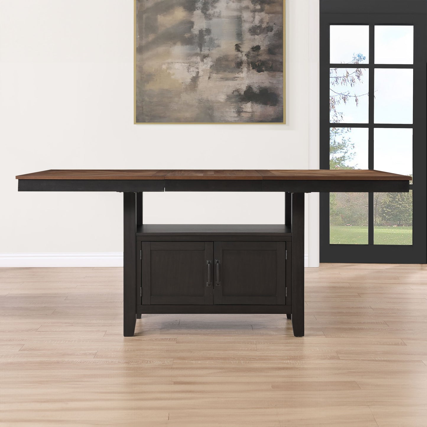 Bermuda - Storage Counter Table - Black - Hornell Furniture Outlet