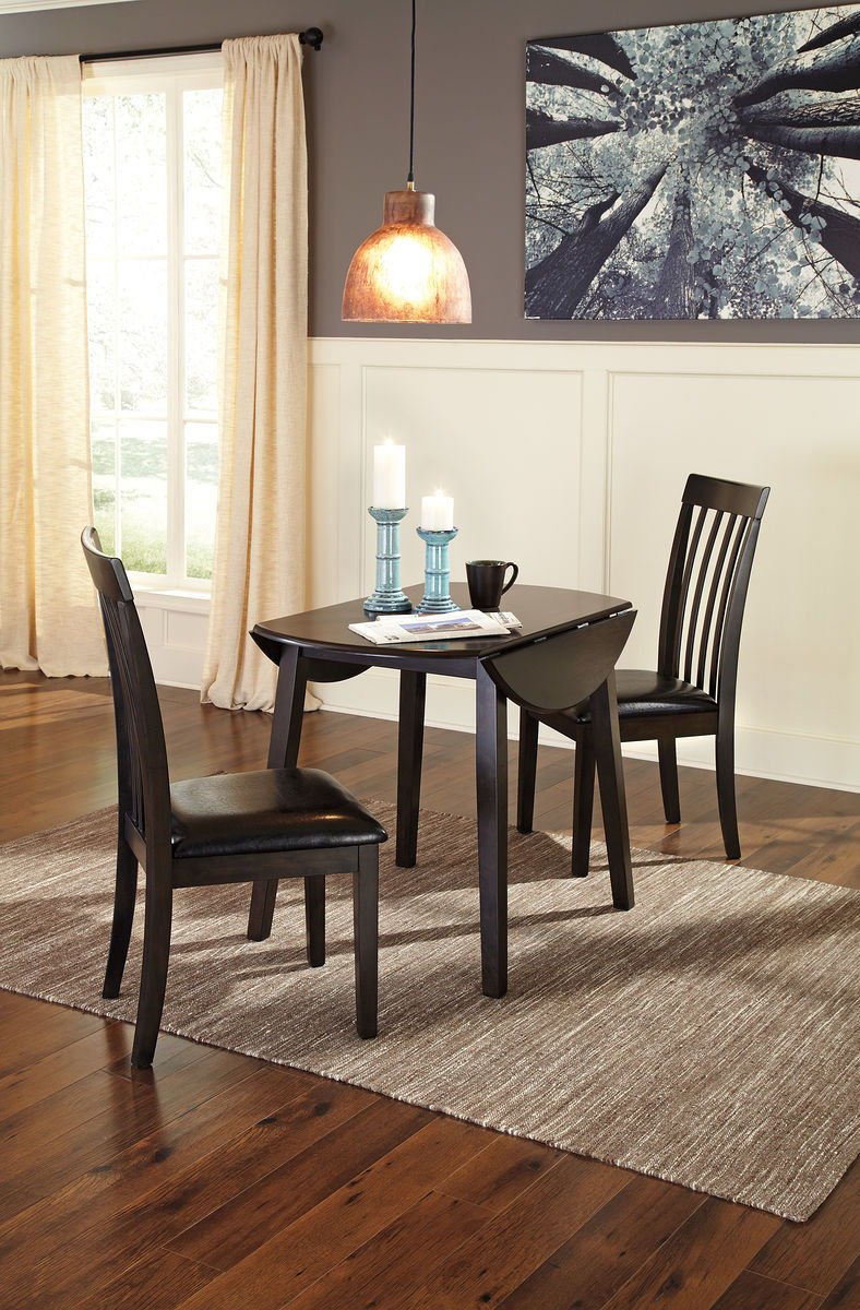 Hammis - Round Dining Drop Leaf Table Set - Hornell Furniture Outlet