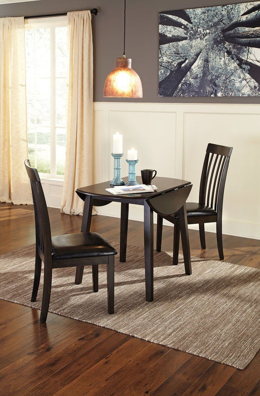 Hammis - Round Dining Drop Leaf Table Set - Hornell Furniture Outlet