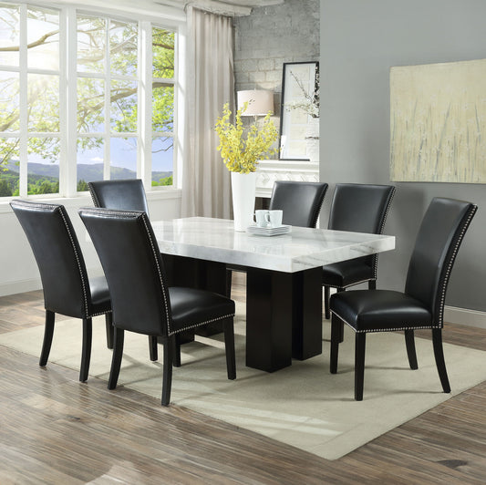 Camila - Rectangular Dining Set - White Top - Hornell Furniture Outlet