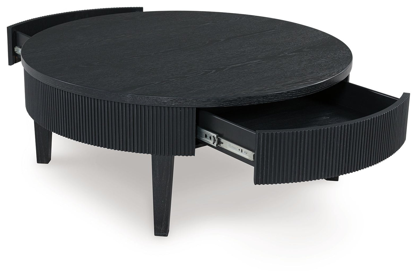 Marstream - Black - Round Cocktail Table - Hornell Furniture Outlet