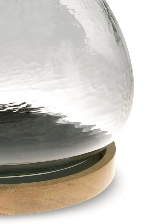 Adalisen - Clear / Brown - Candle Holder - Hornell Furniture Outlet