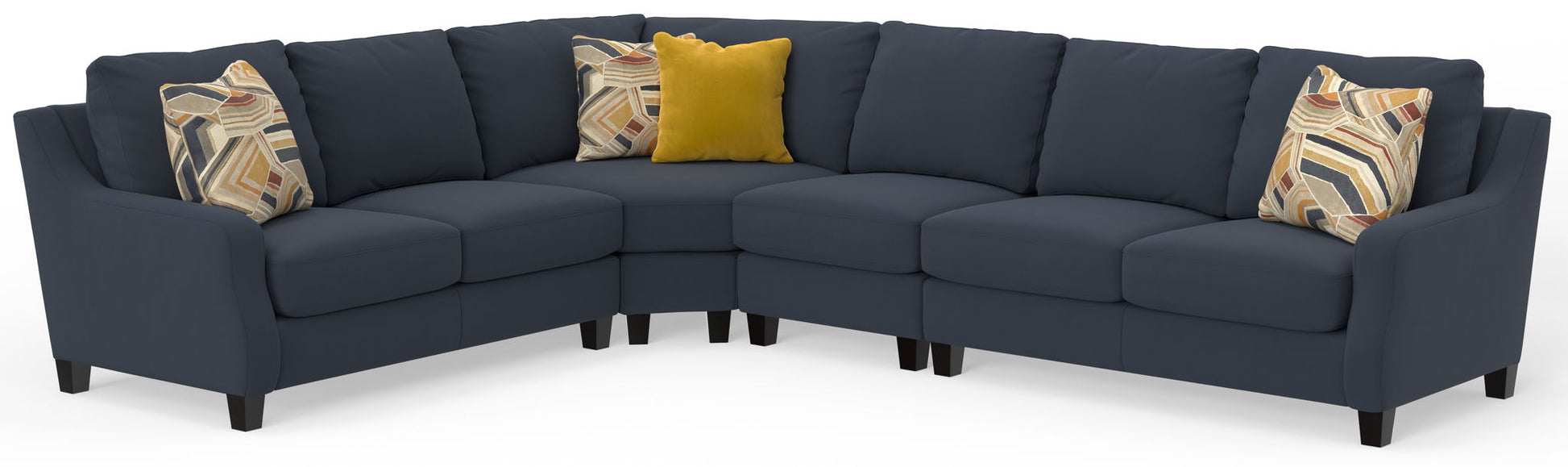 Foley - Sectional With Comfort Coil Seating And 4 Included Accent Pillows - Hornell Furniture Outlet