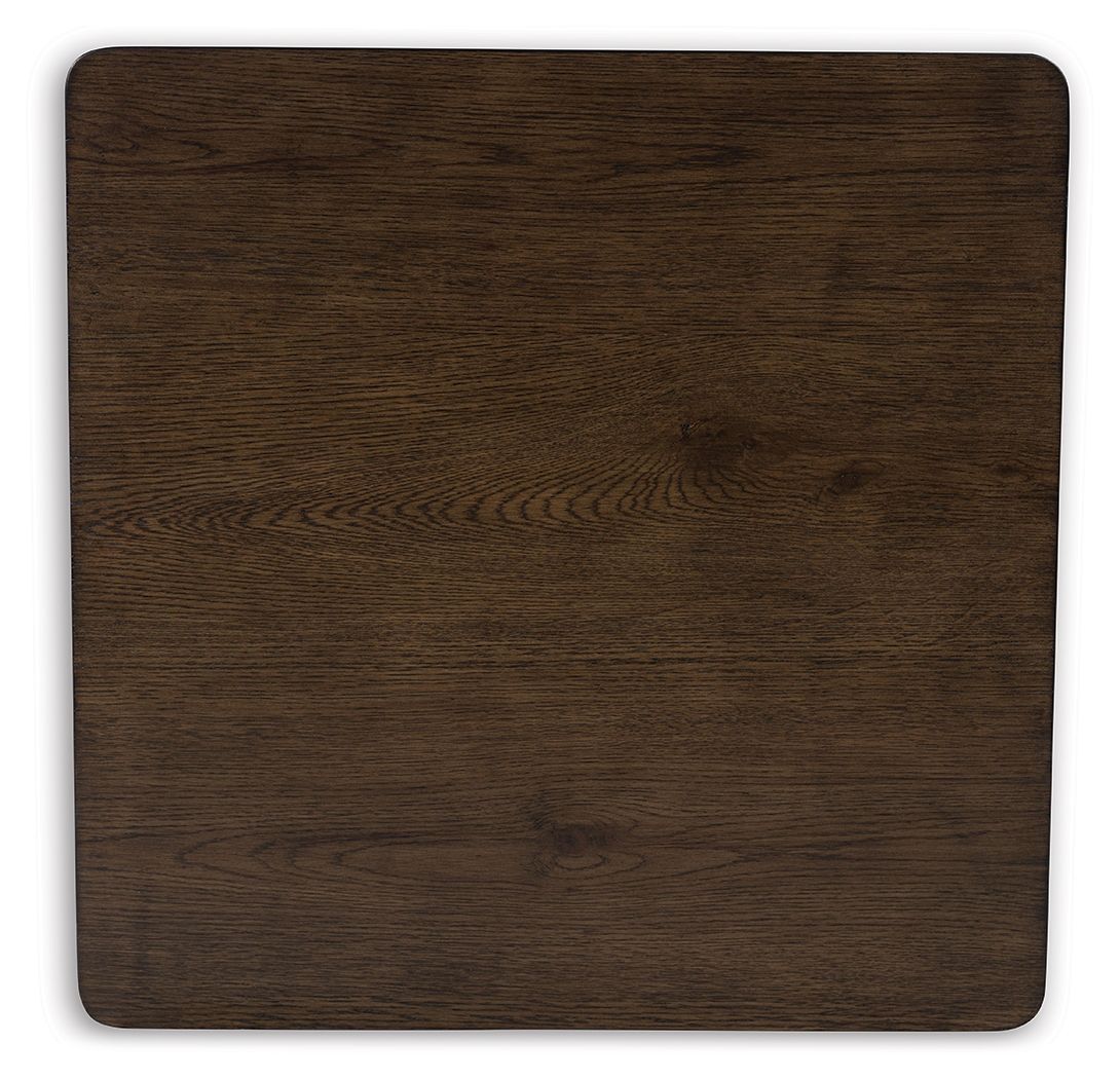 Veramond - Dark Brown - Square Cocktail Table - Hornell Furniture Outlet