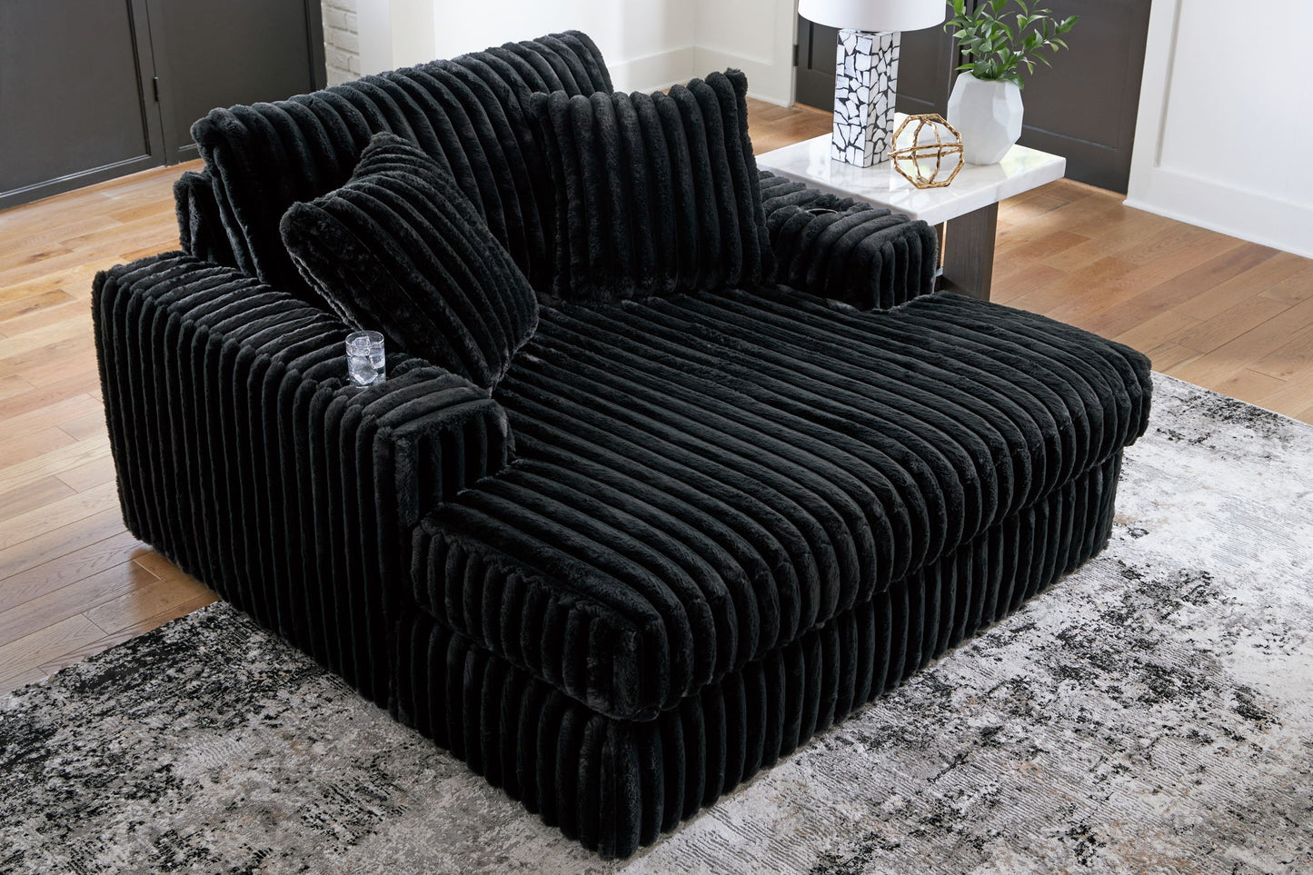 Midnight - Madness - Oversized Chaise - Hornell Furniture Outlet